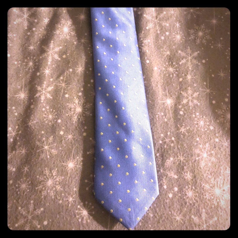 Baby Blue Yellow Spotter Easter Tie